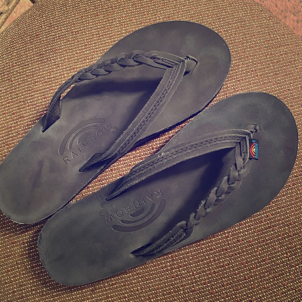 Rainbow Flip Flops Sz Small